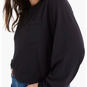 Madewell Black Crewneck Pullover Top Size Medium    SKU11